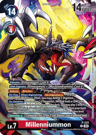 Millenniummon (Time Stranger Box Topper) (Digimon Promotion Cards) Near Mint - Nick Nack's Full Frontal Attack