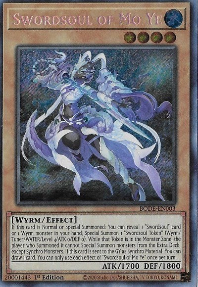 Swordsoul of Mo Ye (Burst of Destiny) Near Mint 1st Edition