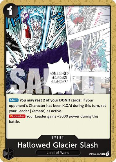 Hallowed Glacier Slash (The Time of Battle) Near Mint - Nick Nack's Full Frontal Attack