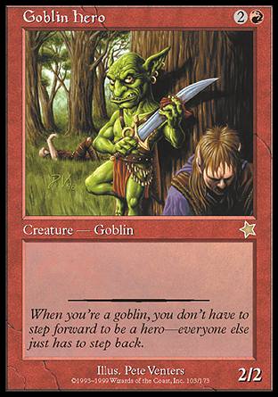 Goblin Hero (Starter 1999) Light Play - Nick Nack's Full Frontal Attack