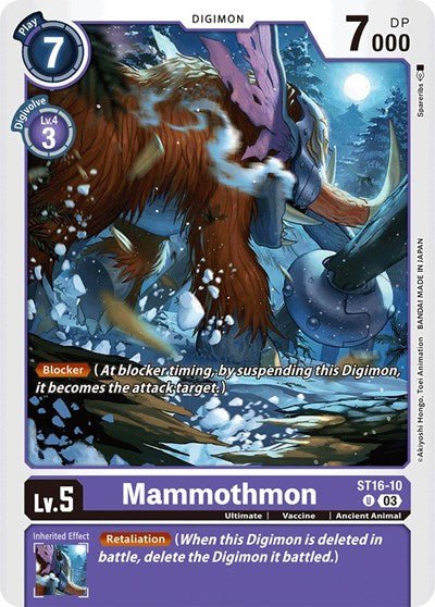 Mammothmon (Starter Deck 16: Wolf of Friendship) Near Mint - Nick Nack's Full Frontal Attack
