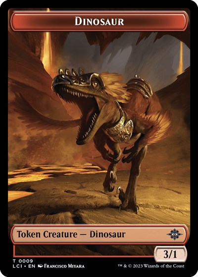 Dinosaur Token (0009) (The Lost Caverns of Ixalan) Near Mint