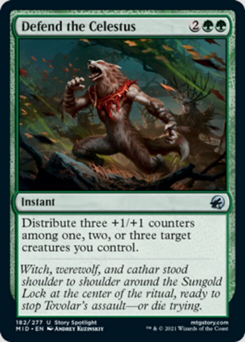 Defend the Celestus (Innistrad: Midnight Hunt) Near Mint - Nick Nack's Full Frontal Attack