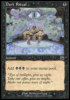 Dark Ritual (Mercadian Masques) Medium Play - Nick Nack's Full Frontal Attack
