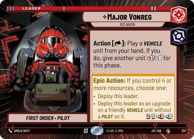 Major Vonreg Red Baron (Hyperspace) (Jump to Lightspeed) Near Mint - Nick Nack's Full Frontal Attack