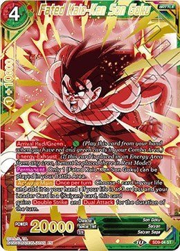 Fated Kaio - Ken Son Goku (Assault of the Saiyans) Near Mint - Nick Nack's Full Frontal Attack