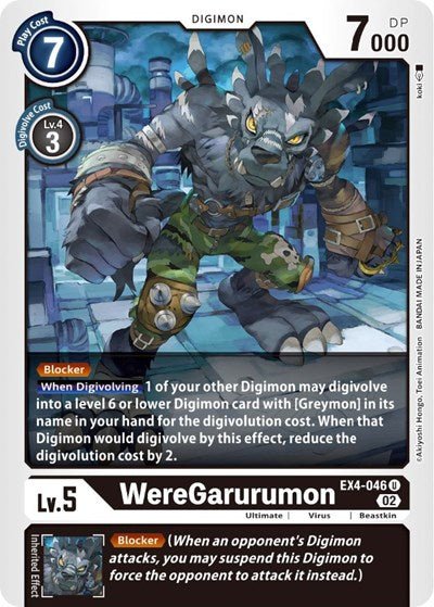 WereGarurumon (Alternative Being Booster) Near Mint - Nick Nack's Full Frontal Attack