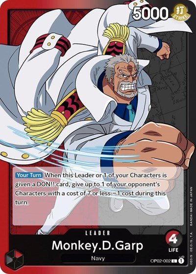 Monkey.D.Garp (002) (Paramount War) Near Mint - Nick Nack's Full Frontal Attack