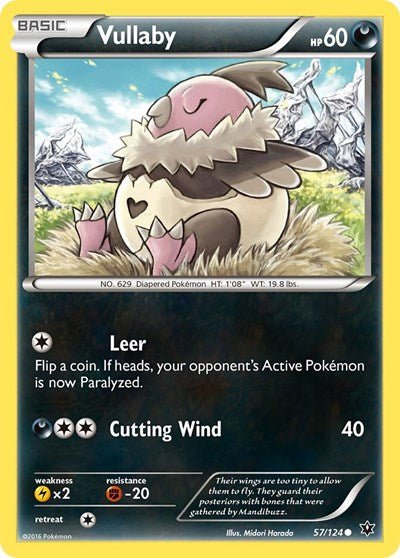 Vullaby (XY - Fates Collide) Light Play - Nick Nack's Full Frontal Attack