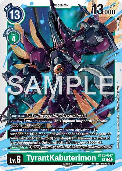 TyrantKabuterimon (Timeless Bonds) Near Mint Foil