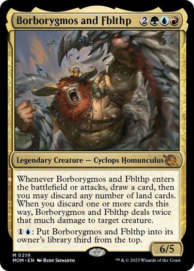 Borborygmos and Fblthp (March of the Machine) Near Mint Foil - Nick Nack's Full Frontal Attack