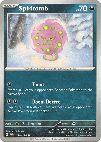 Spiritomb (Scarlet and Violet: Base Set) Near Mint - Nick Nack's Full Frontal Attack