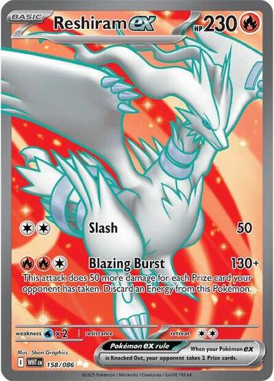 Reshiram ex - 158 (SV: White Flare) Near Mint Holofoil - Nick Nack's Full Frontal Attack