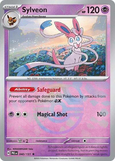 Sylveon (Master Ball Pattern) (SV: Prismatic Evolutions) Near Mint Holofoil