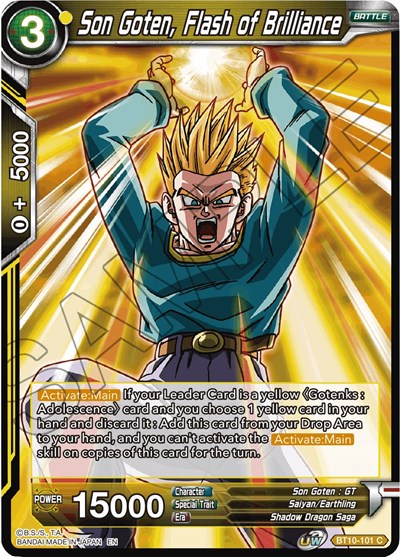 Son Goten, Flash of Brilliance (Rise of the Unison Warrior) Near Mint