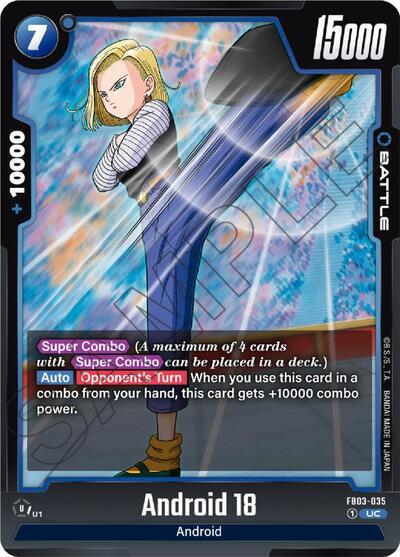 Android 18 (Raging Roar) Near Mint