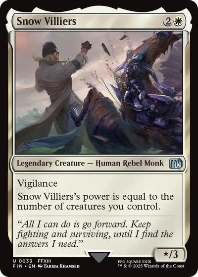 Snow Villiers (Universes Beyond: FINAL FANTASY) Near Mint - Nick Nack's Full Frontal Attack