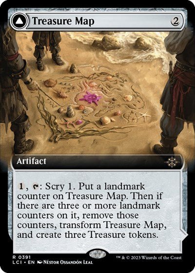 Treasure Map (Extended Art) (The Lost Caverns of Ixalan) Near Mint Foil - Nick Nack's Full Frontal Attack