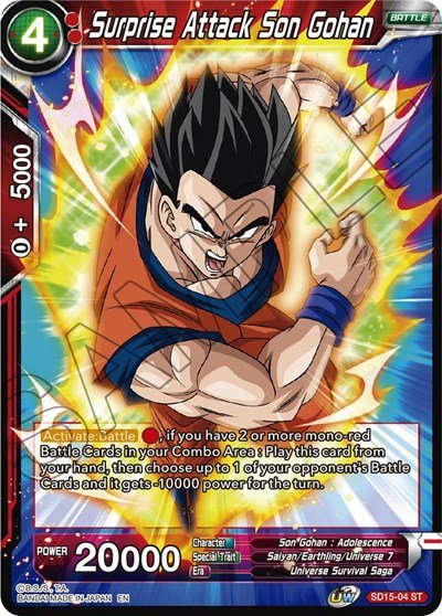 Surprise Attack Son Gohan (Cross Spirits) Near Mint - Nick Nack's Full Frontal Attack