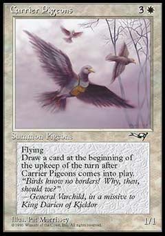 Carrier Pigeons (Three birds) (Alliances) Light Play