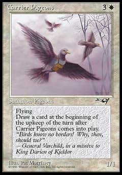Carrier Pigeons (Three birds) (Alliances) Light Play - Nick Nack's Full Frontal Attack