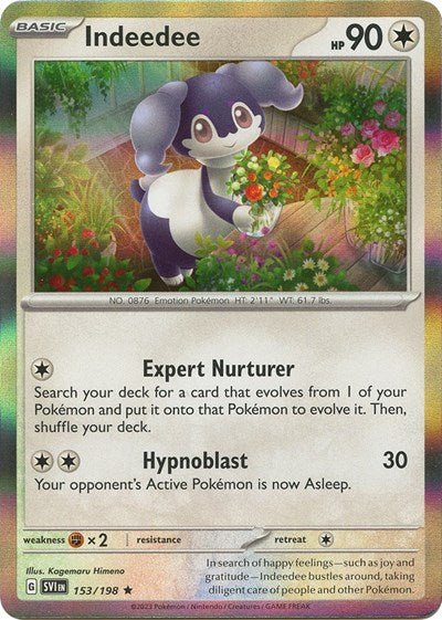 Indeedee (Scarlet and Violet: Base Set) Near Mint Holofoil - Nick Nack's Full Frontal Attack