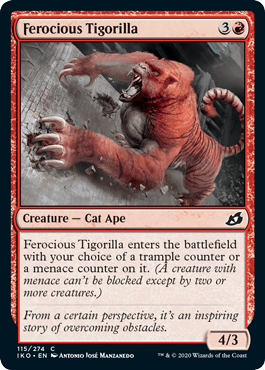 Ferocious Tigorilla (Ikoria: Lair of Behemoths) Near Mint - Nick Nack's Full Frontal Attack