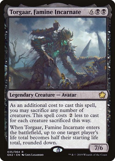 Torgaar, Famine Incarnate (Magic Game Night 2019) Near Mint - Nick Nack's Full Frontal Attack