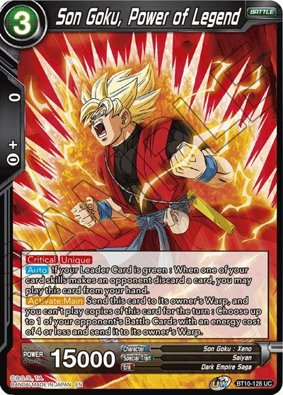 Son Goku, Power of Legend (Rise of the Unison Warrior) Near Mint