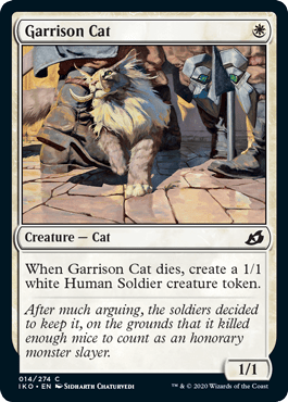 Garrison Cat (Ikoria: Lair of Behemoths) Near Mint - Nick Nack's Full Frontal Attack