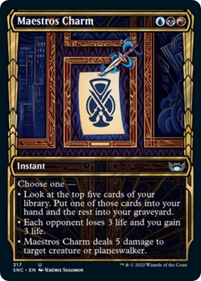 Maestros Charm (Showcase) (Streets of New Capenna) Near Mint - Nick Nack's Full Frontal Attack