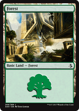 Forest (268) (Amonkhet) Near Mint - Nick Nack's Full Frontal Attack