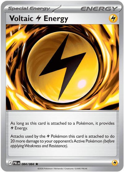 Voltaic Lightning Energy (ME05: Pitch Black) Near Mint Holofoil - Nick Nack's Full Frontal Attack
