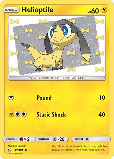 Helioptile (SM - Team Up) Near Mint - Nick Nack's Full Frontal Attack