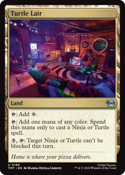 Turtle Lair (Teenage Mutant Ninja Turtles) Near Mint Foil
