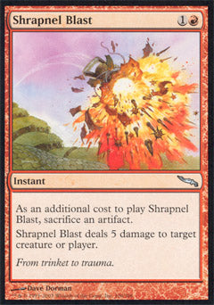 Shrapnel Blast (Mirrodin) Light Play