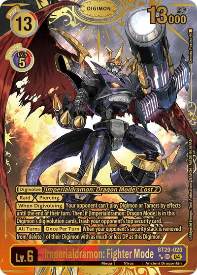 Imperialdramon: Fighter Mode (Textured) (Release Special Booster 2.5) Light Play Foil