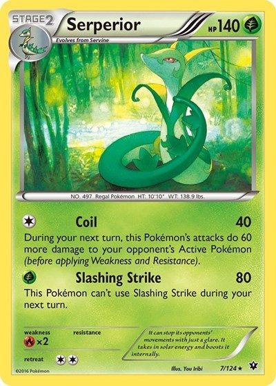 Serperior (XY - Fates Collide) Medium Play - Nick Nack's Full Frontal Attack