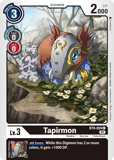 Tapirmon (X Record) Near Mint - Nick Nack's Full Frontal Attack