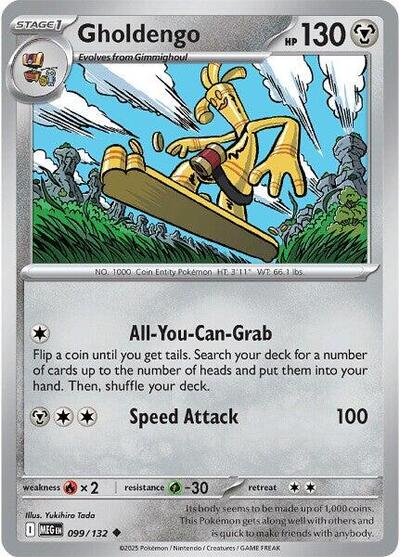 Gholdengo (ME01: Mega Evolution) Near Mint Reverse Holofoil - Nick Nack's Full Frontal Attack