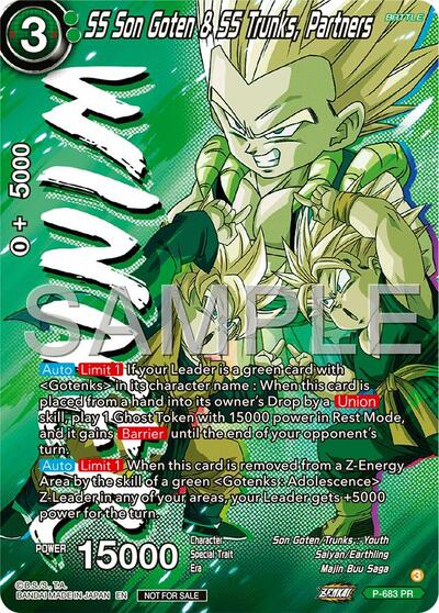 SS Son Goten and SS Trunks, Partners (Tournament Pack Vol.12) (Winner) (Tournament Promotion Cards) Near Mint Foil