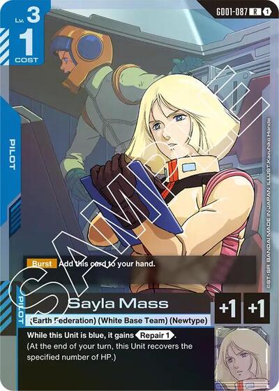 Sayla Mass (Newtype Rising) Near Mint Holofoil