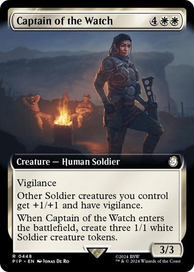Captain of the Watch (Extended Art) (Universes Beyond: Fallout) Near Mint - Nick Nack's Full Frontal Attack