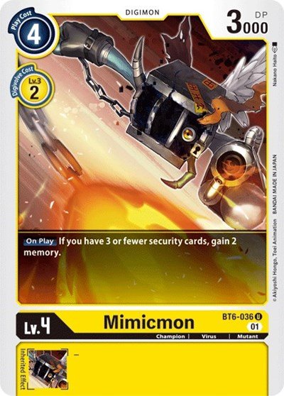 Mimicmon (Double Diamond) Near Mint - Nick Nack's Full Frontal Attack