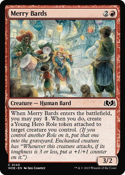 Merry Bards (Wilds of Eldraine) Near Mint - Nick Nack's Full Frontal Attack