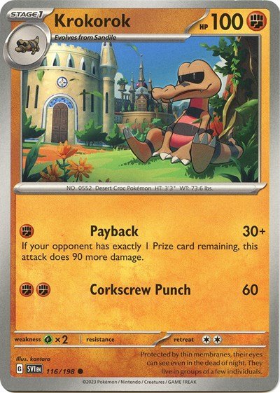 Krokorok (Scarlet and Violet: Base Set) Near Mint - Nick Nack's Full Frontal Attack
