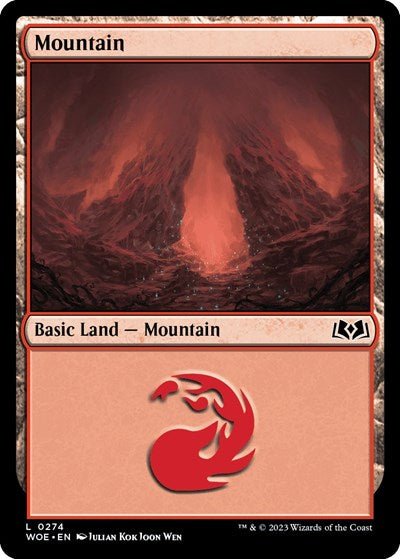 Mountain (0274) (Wilds of Eldraine) Near Mint - Nick Nack's Full Frontal Attack