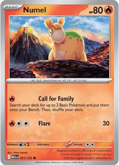 Numel (ME01: Mega Evolution) Near Mint - Nick Nack's Full Frontal Attack