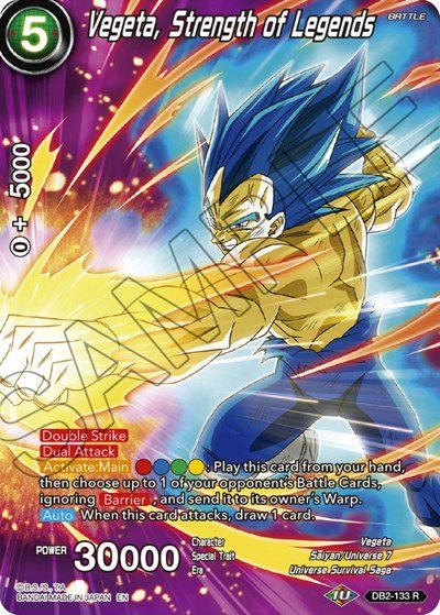 Vegeta, Strength of Legends (Theme Selection: History of Vegeta) Near Mint Foil - Nick Nack's Full Frontal Attack