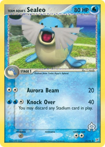 Team Aqua's Sealeo - 31 (Team Magma vs Team Aqua) Light Play